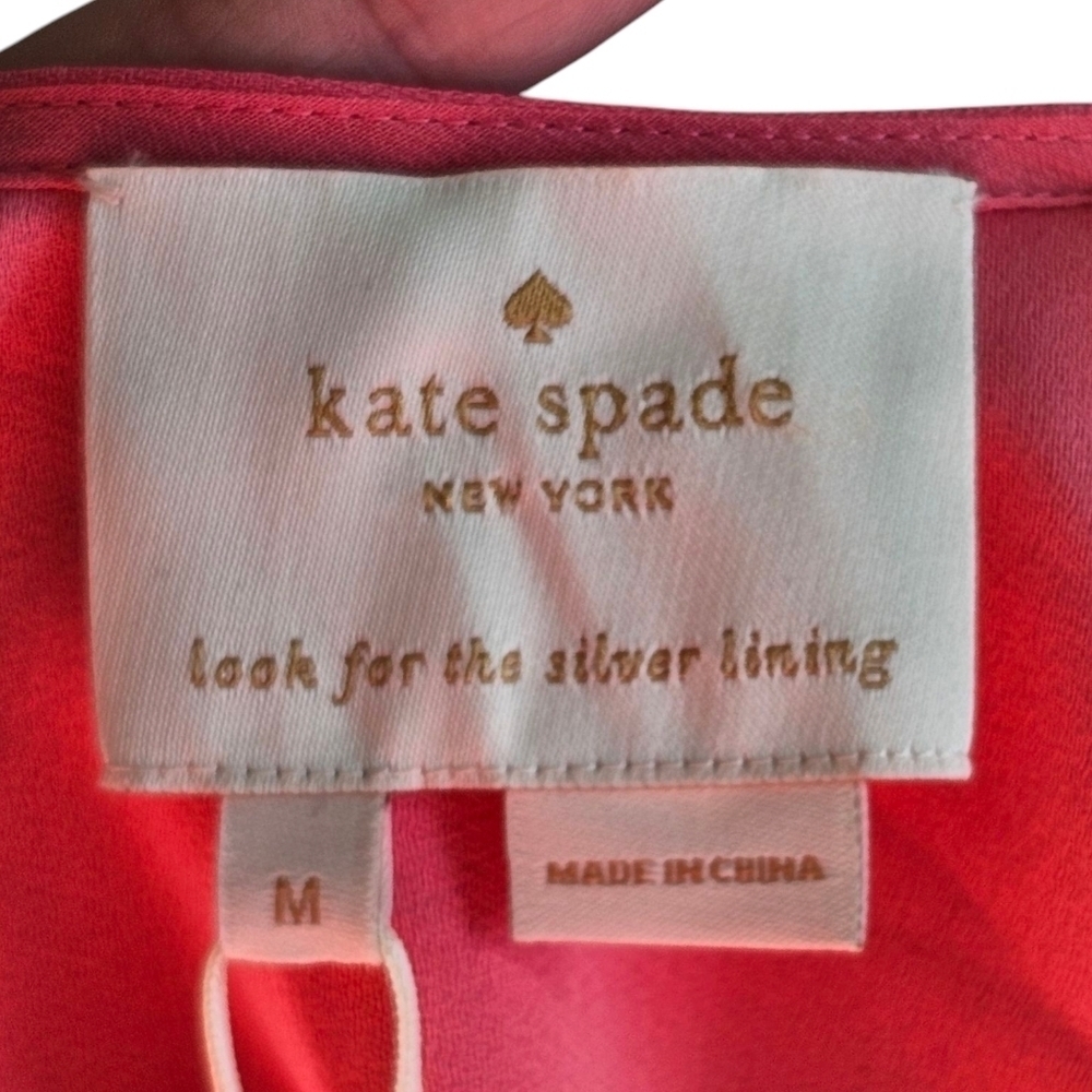 Kate Spade NWOT Bright Barbie Pink Mini Dress Sz M - Picture 8 of 11
